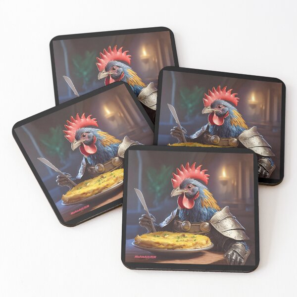 Item preview, High Crested Member of the Royal Dawn Patrol Presides Over a Spanish Tortilla Late for Breakfast designed and sold by Michael Cotto.