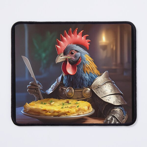 Item preview, High Crested Member of the Royal Dawn Patrol Presides Over a Spanish Tortilla Late for Breakfast designed and sold by Michael Cotto.