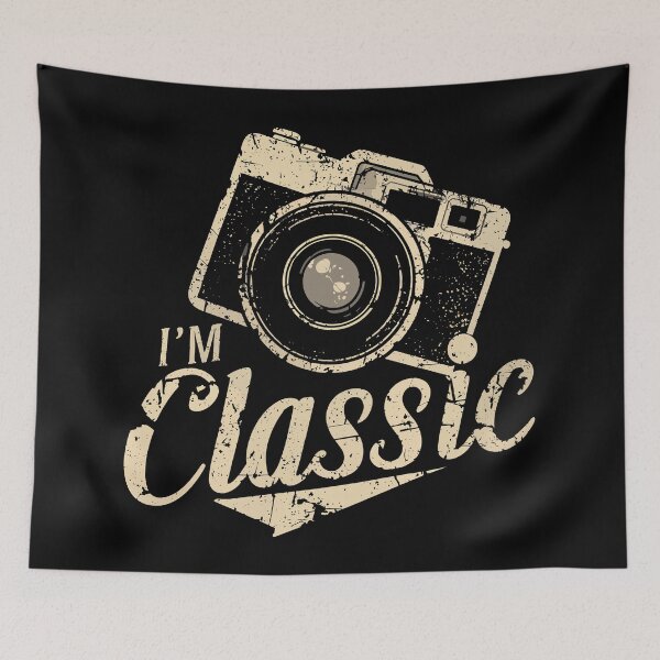 Item preview, I'm Classic Retro Camera Vintage Design designed and sold by Quirky Shirts.