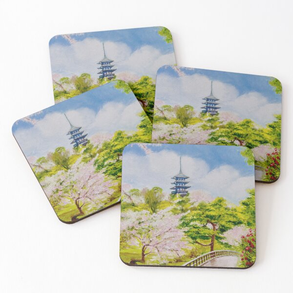 Item preview, Cherry Blossoms (sakura) inSankeien Gardens, Yokohama, Japan designed and sold by Dai Wynn Fine Art.