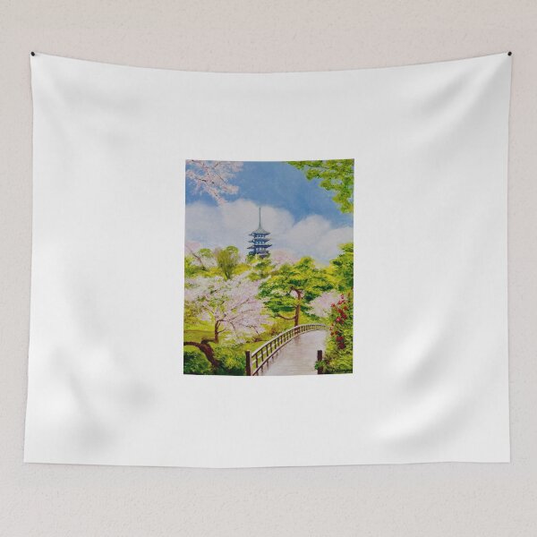 Item preview, Cherry Blossoms (sakura) inSankeien Gardens, Yokohama, Japan designed and sold by Dai Wynn Fine Art.
