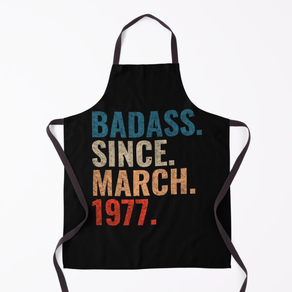Item preview, Badass since April 1977 Vintage 1977 April birthday gift designed and sold by Teelogic.