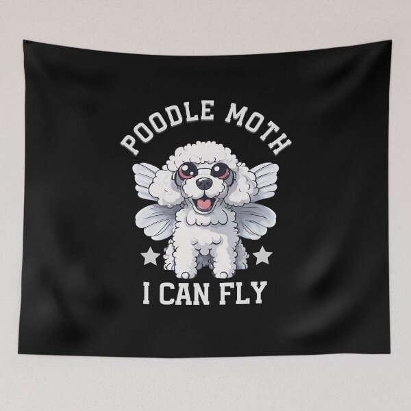 Item preview, Poodle moth designed and sold by VibeStyleShop.