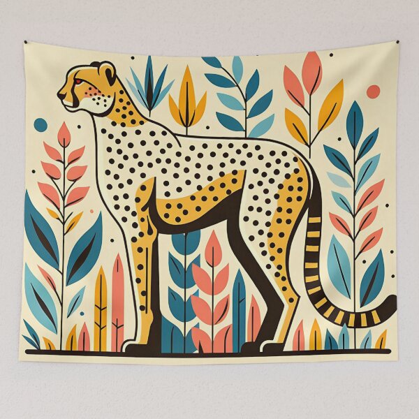 Item preview, Cheetah And Plants designed and sold by TheAnimalZ00.