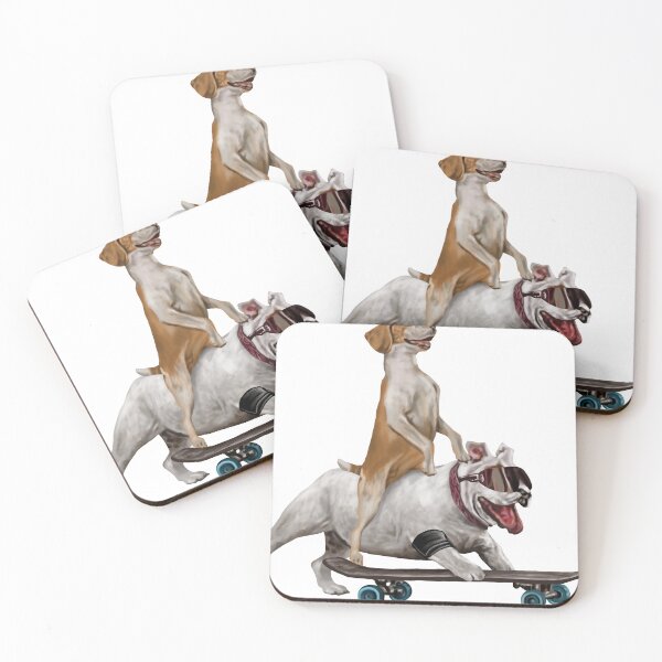 Item preview, "Skateboarding Bulldog Adventure" designed and sold by RhonDesign.