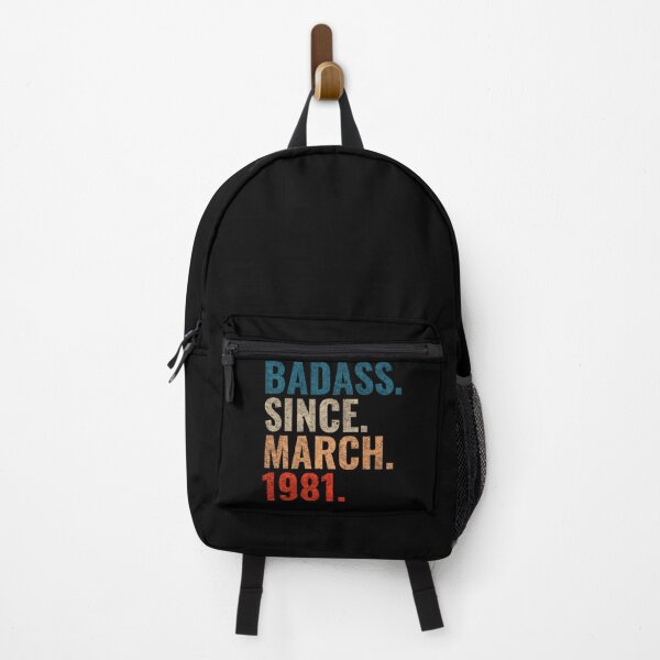 Item preview, Badass since April 1981 Vintage 1981 April birthday gift designed and sold by Teelogic.