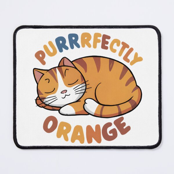 Item preview, Purrrfectly Orange Cat Sleeping ZzZzZz designed and sold by deviatepolo.