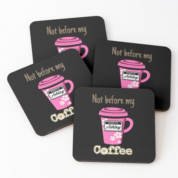Item preview, Ashley name personalized coffee cup designed and sold by Roxburylane.