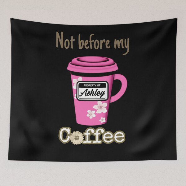 Item preview, Ashley name personalized coffee cup designed and sold by Roxburylane.