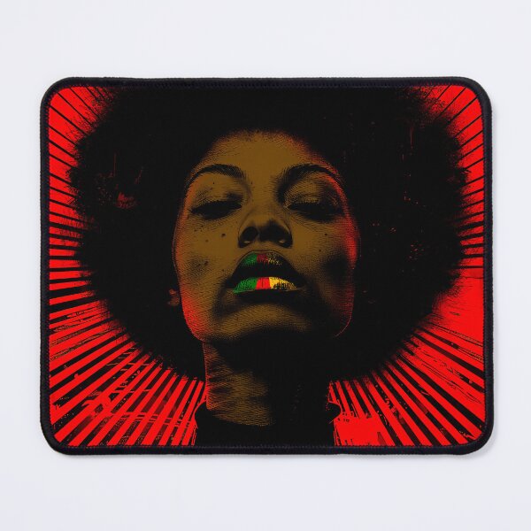 Item preview, Juneteenth Black woman with Pan african Lipstic designed and sold by TQDitty.