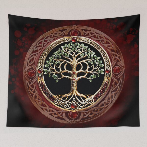 Item preview, Elegant noble tree of life with celtic knot. designed and sold by nicky2342.
