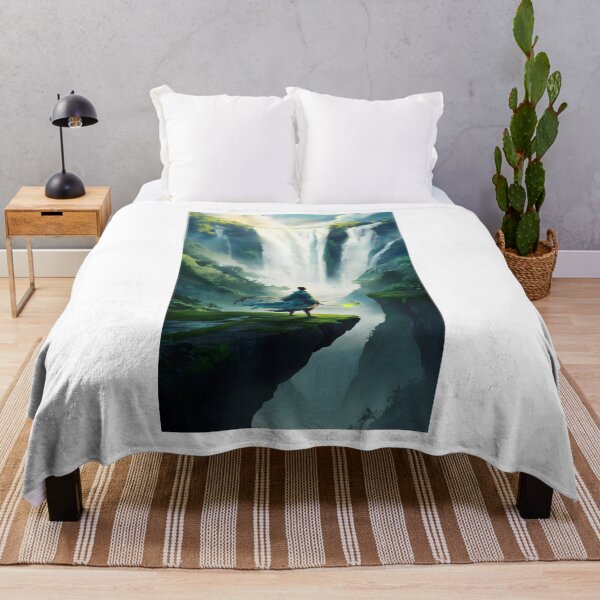 Item preview, A Magical Adventurer Approaches the Edge of a Waterfall designed and sold by Idea-Artwork.