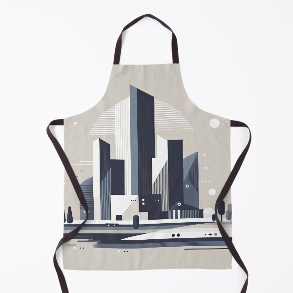 Item preview, Futuristic cityscape with geometric buildings designed and sold by SunkenCost.