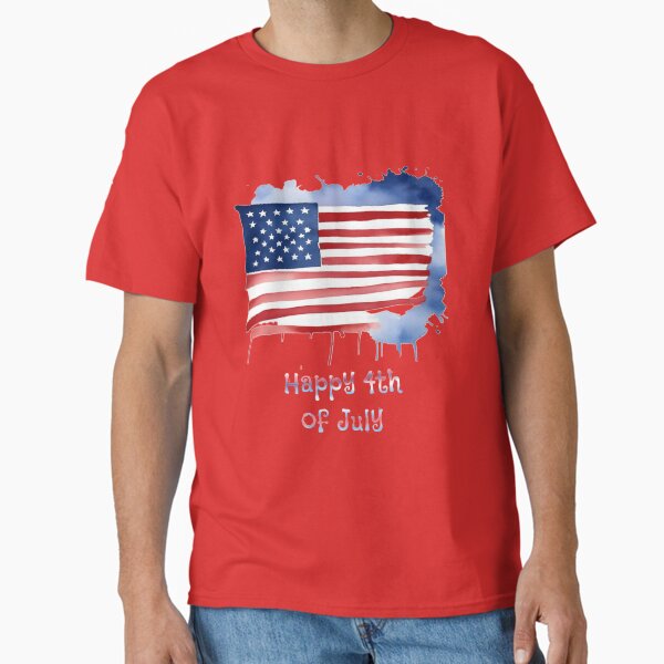 Item preview, watercolor USA flag 4th of july designed and sold by NightFoxAngel.