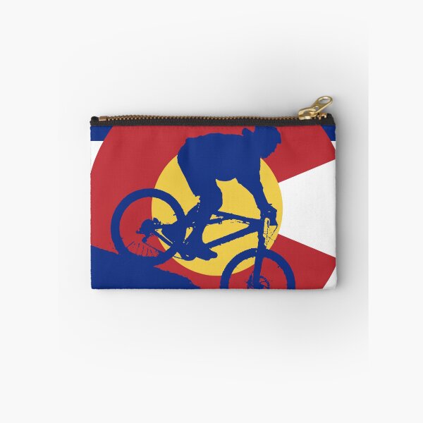 Item preview, Mountain Biking Colorado Flag designed and sold by CoolCarVideos.