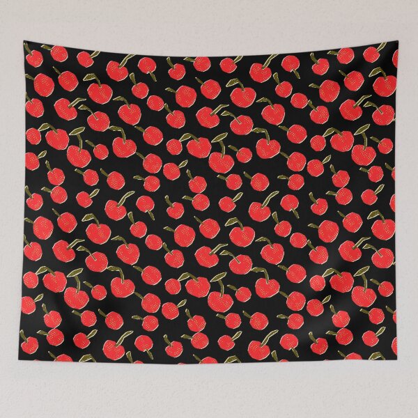 Item preview, Cherry Pattern Risograph Print designed and sold by KokoroCreations.