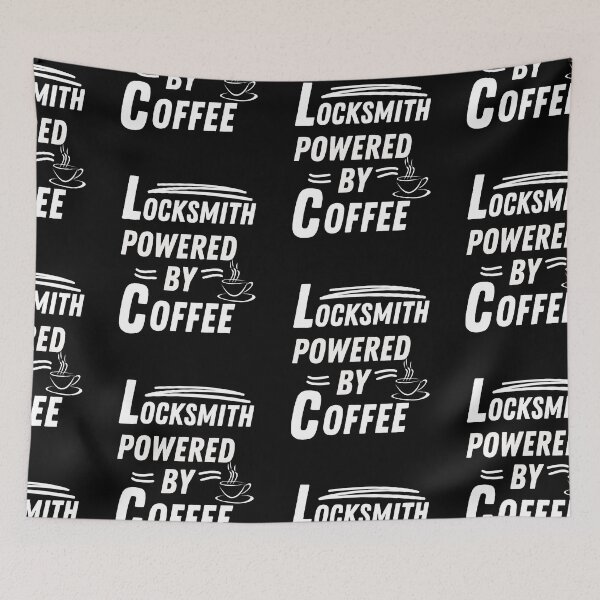 Item preview, Locksmith powered by coffee designed and sold by annoying-shirts.