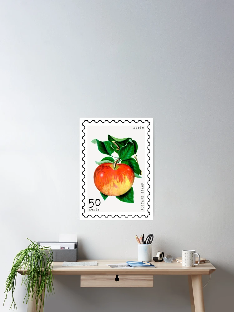 Thumbnail 2 of 3, Poster, Apple Stamp designed and sold by RabbitK.