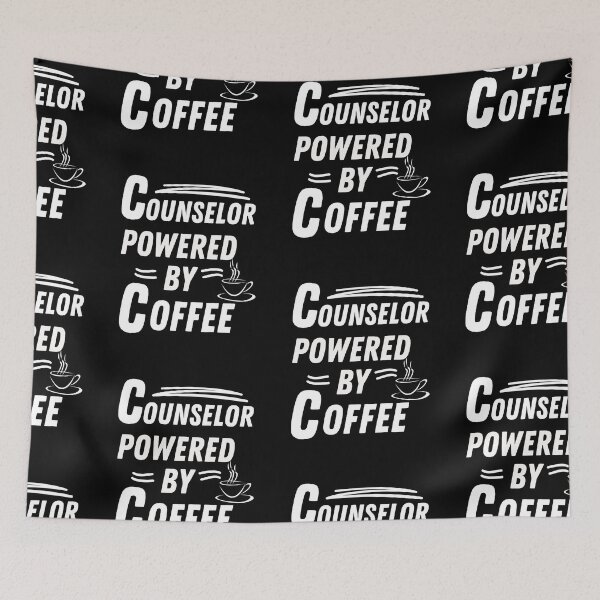 Item preview, Counselor powered by coffee designed and sold by annoying-shirts.