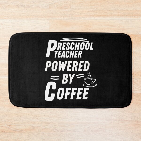 Item preview, Preschool Teacher powered by coffee designed and sold by annoying-shirts.
