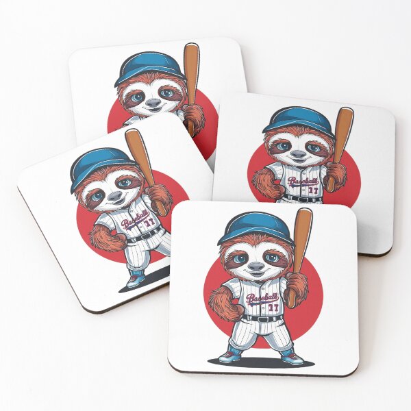 Item preview, Baby Sloth Baseball Player designed and sold by likbatonboot.