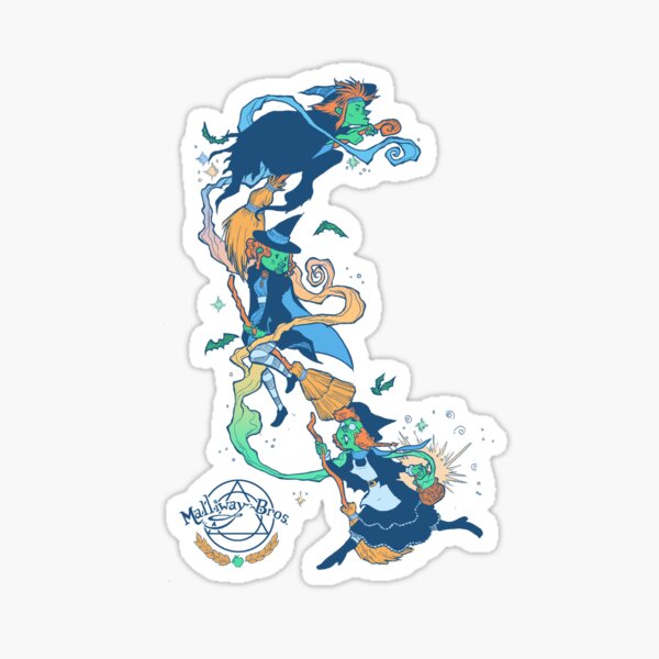 Fly By Night Witches Sticker
