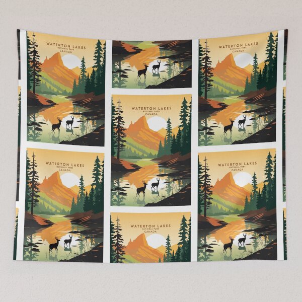 Item preview, Waterton Lakes National Park Alpine Beauty designed and sold by NeuralVibe.