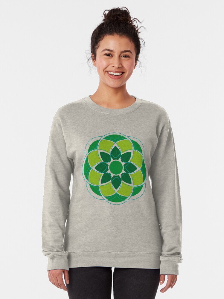 Alternate view of Flower#01 Pullover Sweatshirt