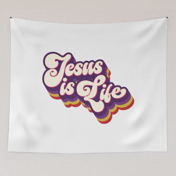 Item preview, Retro Jesus Is Life - Jesus designed and sold by Whimsical  Thinker.