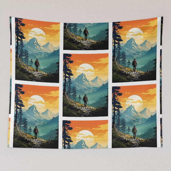 Item preview, Sagarmatha National Park Himalayan Peaks designed and sold by NeuralVibe.