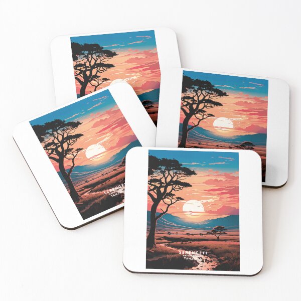 Item preview, Serengeti National Park Landscape Splendor designed and sold by NeuralVibe.
