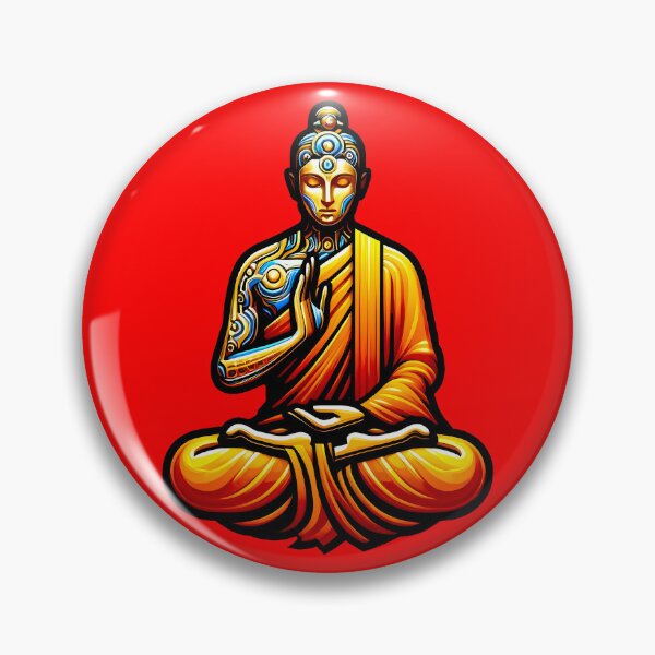 Item preview, Monk in meditation - Creative color illustration designed and sold by AD-Digital-Art.