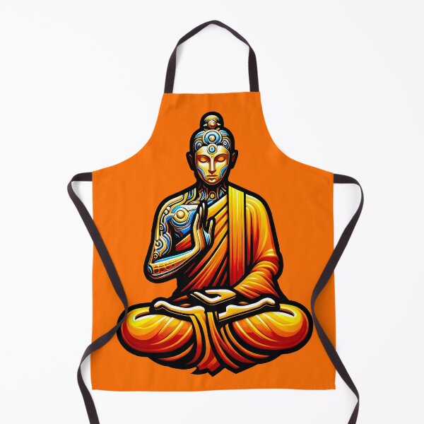 Item preview, Monk in meditation - Creative color illustration designed and sold by AD-Digital-Art.