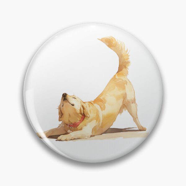 Item preview, Stretching Golden Retriever | Print designed and sold by Unrooted.