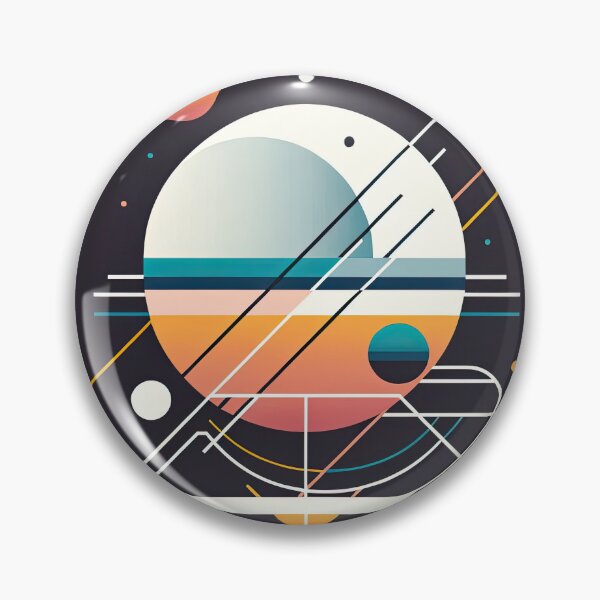Item preview, Minimalist futuristic graphic art with geometric shapes designed and sold by SunkenCost.