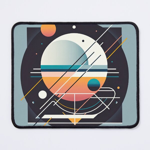 Item preview, Minimalist futuristic graphic art with geometric shapes designed and sold by SunkenCost.