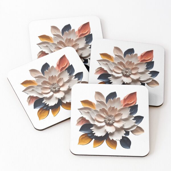 Item preview, Big white flower with vivid hue designed and sold by AKRE R.