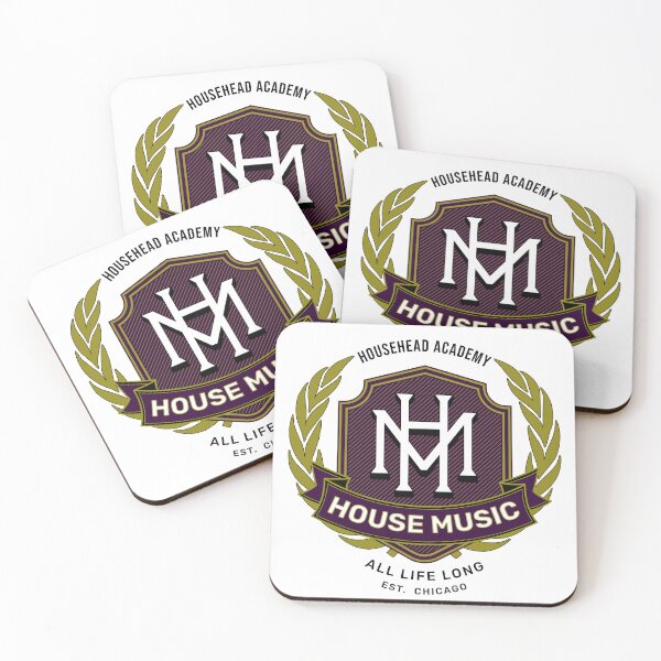 Item preview, HOUSE MUSIC  - Househead Academy (black/purple/gold)  designed and sold by Discothreadz.