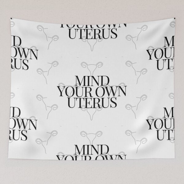 Item preview, Mind Your Own Uterus Blue Purple designed and sold by FireSisters.