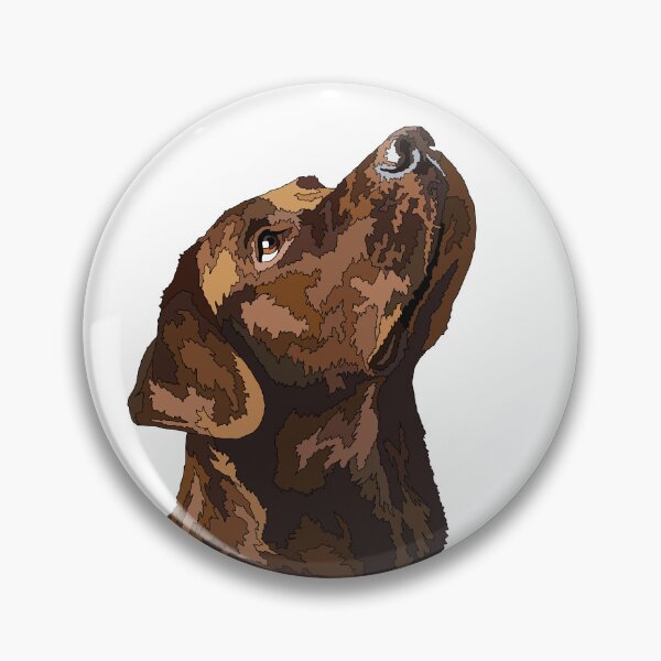 Item preview, Chocolate Labrador Dog Head Up designed and sold by Just-Arts-4U.