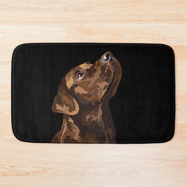 Artikelvorschau, Brauner Labrador mit erhobenem Kopf entworfen und verkauft von Just-Arts-4U.