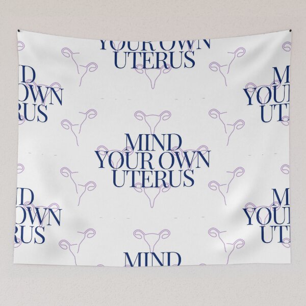 Item preview, Copy of Mind Your Own Uterus Blue Purple designed and sold by FireSisters.