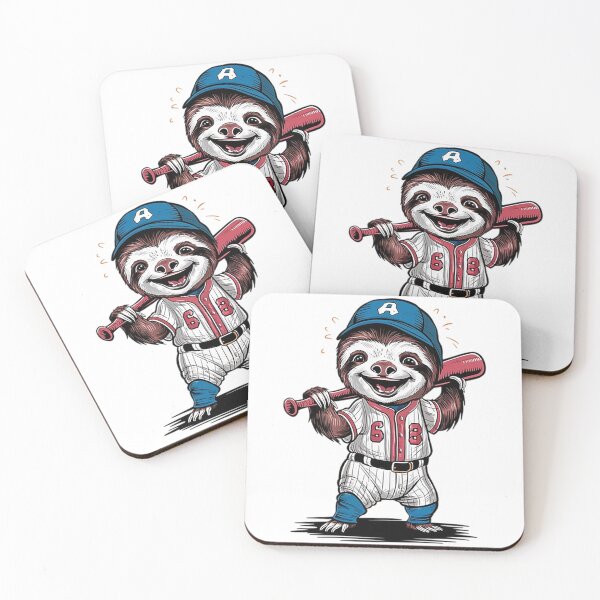 Item preview, Cute Baby Sloth Baseball Player designed and sold by likbatonboot.