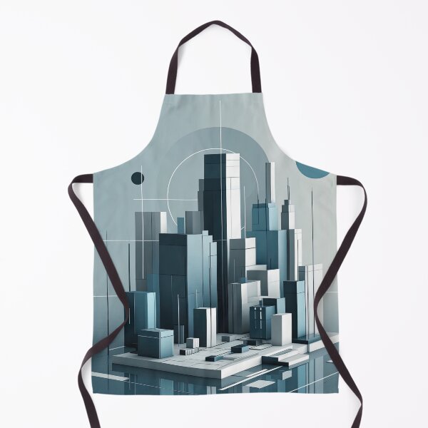 Item preview, Futuristic minimalist cityscape with cyberpunk elements designed and sold by SunkenCost.