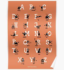Alphabet - Orange Poster