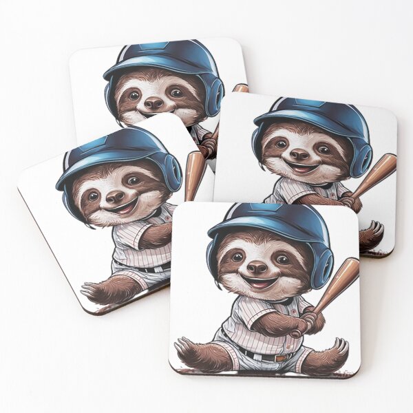 Item preview, Cute Baby Sloth Baseball Player designed and sold by likbatonboot.