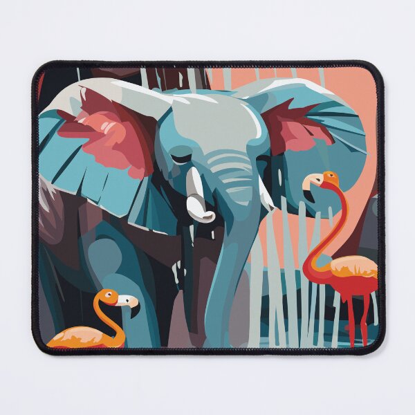 Item preview, Flamingo and Elephant, water fun designed and sold by Knautschibert.