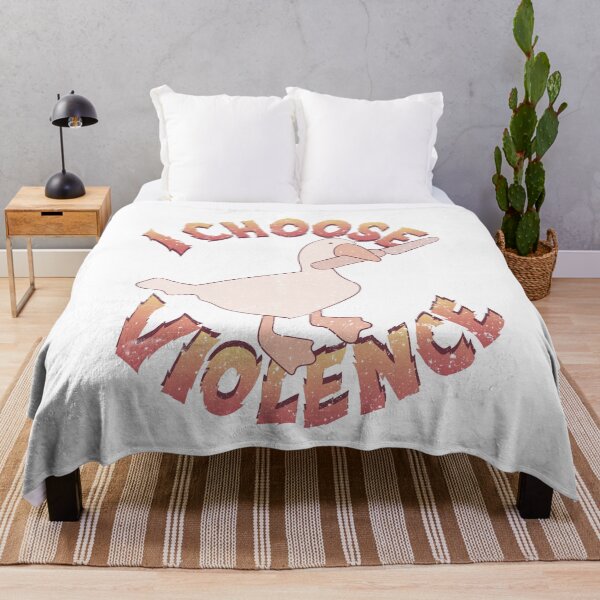 Item preview, "I Choose Violence" | Goose with knife designed and sold by LicencaPoetica.