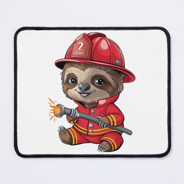 Item preview, Cute Baby Sloth Fireman designed and sold by likbatonboot.