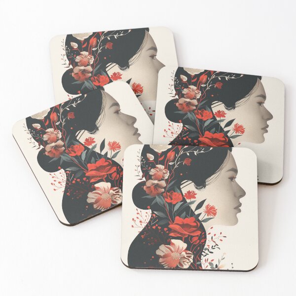 Item preview, Blooming Thoughts: Feminist Floral Portrai designed and sold by Mulakart.